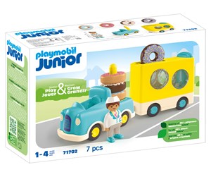 Playmobil - Playmobil 1.2.3 - Junior Spinnvinn smultringbil med stable- og sorteringsfunksjon - 71702