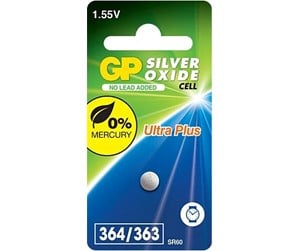 Batteri - GP Battery silver oxide 357F/S76E/303/SR44W/SR44 1-pa - GPPBS364F014