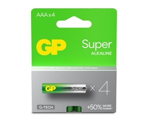 Batteri - GP Battery Super Alkaline AAA/LR03 4-pack - 151428