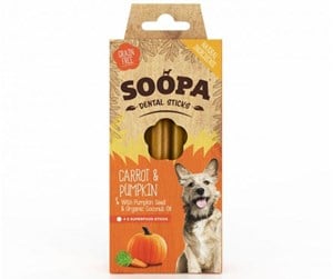 Hund - Soopa - Dental Sticks Carrot & Pumpkin 100g - SO920036