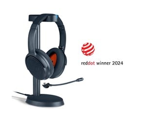 Hodetelefoner - onanoff Fokus+ ANC Headphones with Wireless Charging Stand - Midnight Blue - BT-ON-FOKUSP-DBLUE