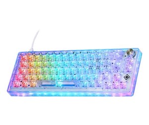 Tastatur - Deltaco GAM-160-T-CH keyboard - Gamingtastatur - Transparent - GAM-160-T-CH