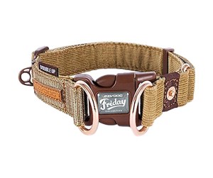 Hund - Ezydog - Collar Double Up Corduroy S 22-29Cm - (605.0075) - 605.0075