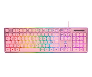 Tastatur - Deltaco GAM-021-RGB-P-DE keyboard - Gamingtastatur - Rosa - GAM-021-RGB-P-DE