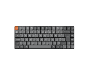 Tastatur - Keychron K3 Max QMK/VIA Wireless RGB Hot Swap Low Profile Red - Gamingtastatur - Uten numpad - Nordisk - Svart - K3M-H1-BO