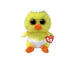 Dukker, Bamser & Utstyr - Ty Beanie Boos - Easter 2024 Peetie Yellow Chick - 0008421373437