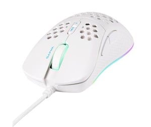 Mus - Deltaco GAM-108-W mouse - Gaming mus - 7 - Hvit med RGB lys - GAM-108-W