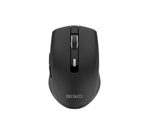 Mus - Deltaco Silent Wireless USB-C Travel Mouse with USB-C Rece - Mus - 6 - Svart - MS-813