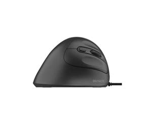 Mus - Deltaco Silent Wired Vertical Mouse 4 buttons 1000-1600 - Ergonomisk mus - 4 - Svart - MS-814