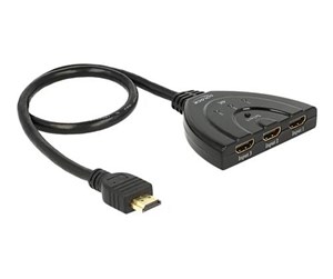 Videosplitter - DeLOCK HDMI UHD Switch 3 x HDMI in > 1 x HDMI out 4K - 18600