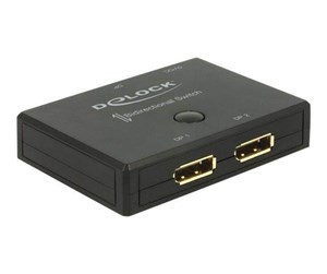 Videosplitter - DeLOCK Displayport 2 - 1 Switch bidirectional 4K 60 Hz - 18750