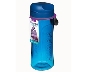 Kjøkkentilbehør - Sistema Tritan Swift Bottle 600ml Blue - Swift600MLBLUE