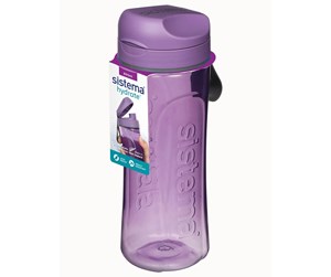 Kjøkkentilbehør - Sistema Tritan Swift Bottle 600ml Purple - SWIFT600MLPURPLE