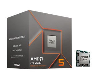 Prosessor/CPU - AMD Ryzen 5 8400F Wraith Stealth Prosessor/CPU - 6 kjerner - 4.2 GHz - AMD AM5 - AMD Boks (med kjøler) - 100-100001591BOX