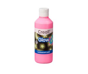 Kreative leker - Creall Glow in the Dark Paint Pink 250ml - 05942