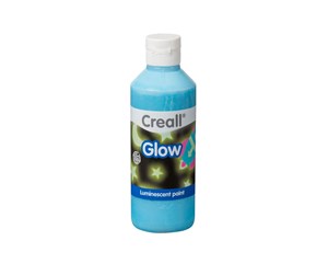 Kreative leker - Creall Glow in the Dark Paint Blue 250ml - 05943