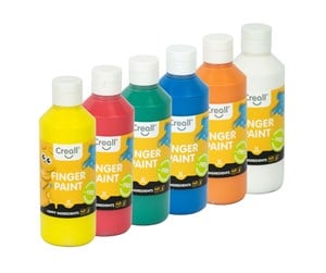 Kreative leker - Creall Finger Paint Set Preservation-free 6x250ml - 07855