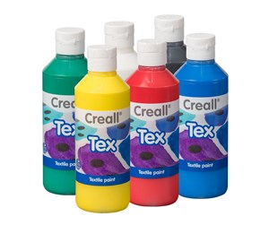 Kreative leker - Creall Textile Paint 6x250ml - 24045