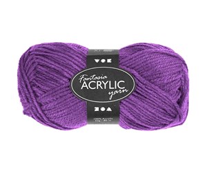 Kreative leker - Creativ Company Acrylic yarn Neon - Purple 50gr - 421705