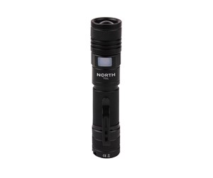 Lommelykter  - NORTH Flashlight 700 Lumen Zoom Black Aviation Aluminium 7W - 586201