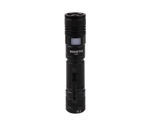 Lommelykter  - NORTH Flashlight 950 Lumen Zoom Black Aviation Aluminium 10W Cree-Led (XML2) - 586202