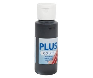 Kreative leker - Creativ Company Plus Color Acrylic Paint Black 60ml - 39642