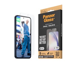 Mobil - Beskyttelsesglass - PanzerGlass Screen Protector Samsung Galaxy A55 5G | Ultra-Wide Fit w. EasyAligner - PANZER7358