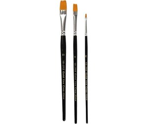 Kreative leker - Creativ Company Gold Line Brushes 3 pcs. - 100267