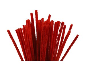 Kreative leker - Creativ Company Chenille Red 30cm 50 pcs. - 51613