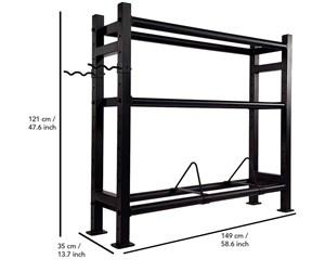 Sport & Fitness - Tunturi Multi Storage Rack - 14TUSCF063IONE SIZE