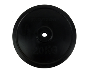 Sport & Fitness - Tunturi Rubber Weightplate 20 kg Ø30 - 14TUSCL148IONE SIZE