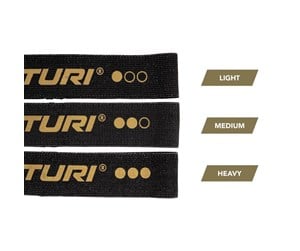 Sport & Fitness - Tunturi Century Textile Training Elastic Set 3 pcs. - Limited Edition - 22CTSYO065BLACKONE SIZE