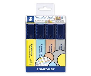 Skrive- & Tegneverktøy - Staedtler Highlighter Textsurf.cl.4pcs.wallet - 364 CWP4-2