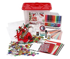 Kreative leker - Creativ Company Hobbybox Red with Creative Materials - 97499