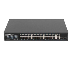 Switch/splitter - Lanberg RSGE-24P-2GE-2S-250 - switch - 24 ports - unmanaged - rack-mountable - RSGE-24P-2GE-2S-250