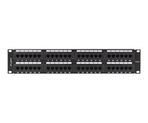 Tilbehør - Lanberg patch panel - 2U - 19" - PPU6-2048-B