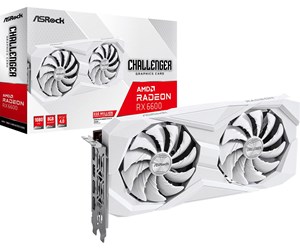 Grafikkort - ASRock Radeon RX 6600 Challenger White - 8GB GDDR6 RAM - Grafikkort - 90-GA4UZZ-00UANF