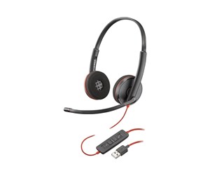 Hodetelefoner - Poly Blackwire 3320 | On Ear headset | Microphone | Active noisereduction - 80S02AA