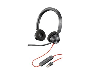 Hodetelefoner - Poly Blackwire 3320-M | On Ear headset | Microphone | Active noisereduction - 76J17AA