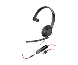 Hodetelefoner - Poly Blackwire 5210 | On Ear headset | Microphone | Active noisereduction - 80R98AA