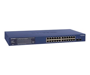 Switch/splitter - Netgear Smart GS724TPP - switch - 24 ports - smart - rack-mountable - GS724TPP-300EUS