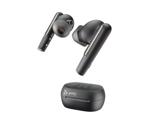 Hodetelefoner - Poly Voyager Free 60+ UC Black | Bluetooth in-ear Headset | Incl. Touchscreen Charge Case - 7Y8G3AA