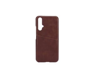 Mobil - Deksel og etui - ONSALA Mobilecover Brown Huawei Nova 5T Creditcard Pocket - 588543