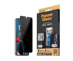 Mobil - Beskyttelsesglass - PanzerGlass Privacy Screen Protector Samsung Galaxy S24 | Ultra-Wide Fit w. EasyAligner - PANZERP7350