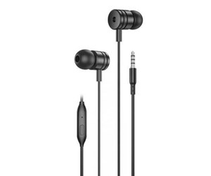 Hodetelefoner - Foneng EP200 wired in-ear headphones mini jack (black) - EP200 Black