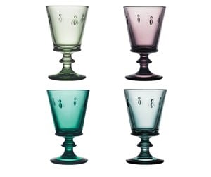 Servering & Servise - La Rochére Bee wine glasses different colors - Set of 4 - 611096S4