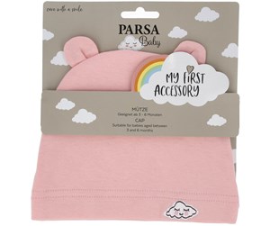 Babyutstyr - Parsa Baby Babylue med ører og skybroderi - rosa - P00001997