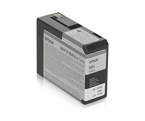 Printertilbehør blekk/toner - Epson T5808 - matte black - original - ink cartridge - Blekkpatron Matt svart - C13T58080N