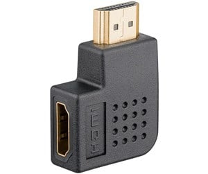 Skjermkabel - Pro HDMI - Angled Adapter 270° Horizontal - Black - 4040849657504