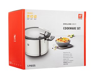 Panner - Zwilling SIMPLIFY - Cookware set with cover - 5 items - round - silver - 66870-005-0